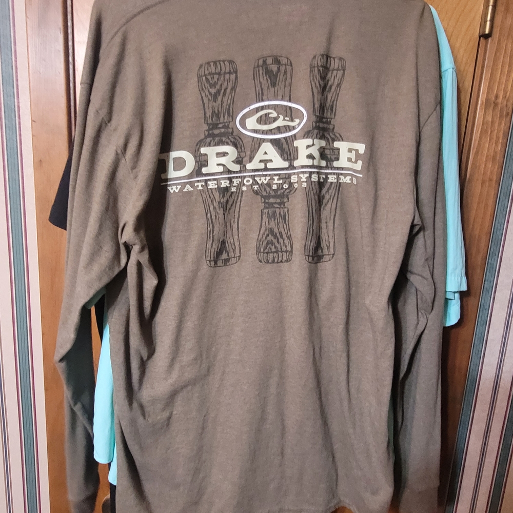 Drake Men's Olive Long Sleeve Tee